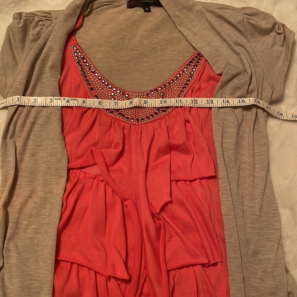 Heart Soul Cami and Cardigan Blouse size M - Picture 8 of 9